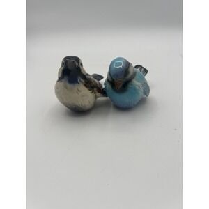 Goebel W Germany Porcelain Bird Figurines Pair Bluebird & Chickadee CV72 CV74